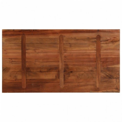 Bordplade 120x60x2,5 cm rektangulær massivt genbrugstræ