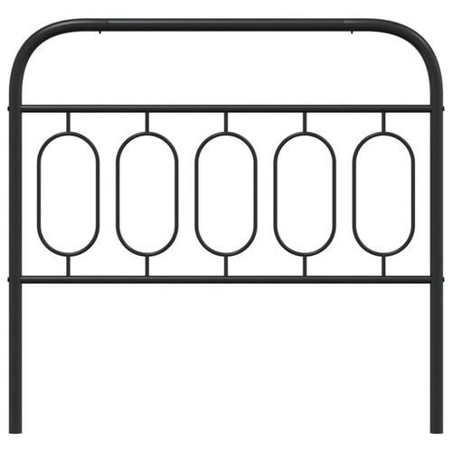 Sengegavl 107 cm metal sort