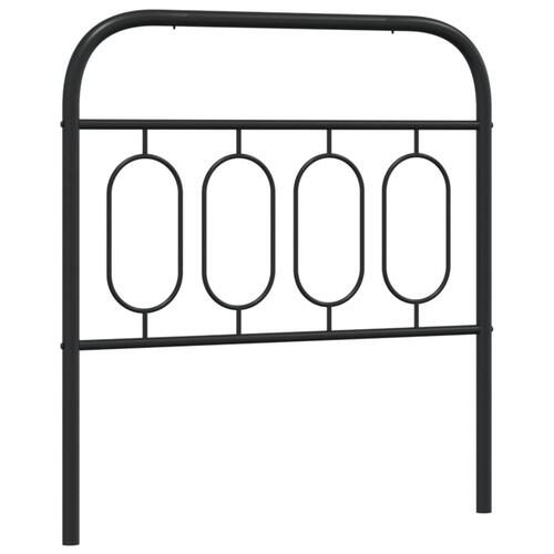 Sengegavl 90 cm metal sort