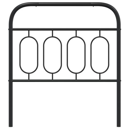 Sengegavl 90 cm metal sort