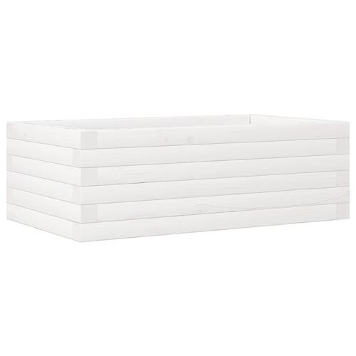 Plantekasse 70x40x23 cm massivt fyrretræ hvid