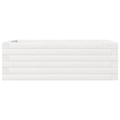 Plantekasse 70x40x23 cm massivt fyrretræ hvid