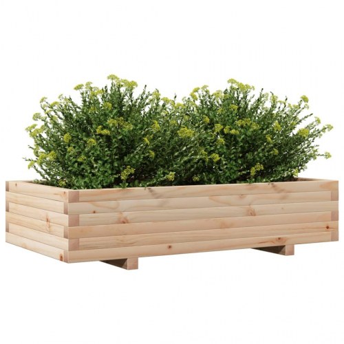 Plantekasse 110x60x26,5 cm massivt fyrretræ