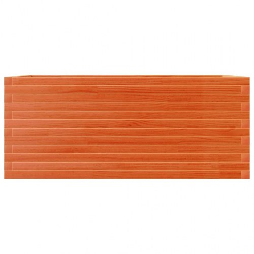 Plantekasse i massivt fyrretræ 110 x 60 x 46 cm - gyldenbrun