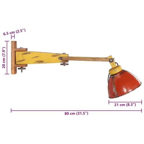 Væglamper 150 cm 25 W E27 flerfarvet