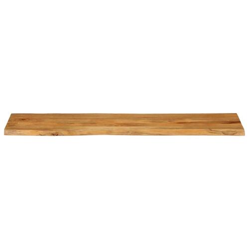 Bordplade 180x40x2,5 cm naturlig kant massivt mangotræ