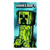 Strandhåndklæde Minecraft Grøn 70 x 140 cm