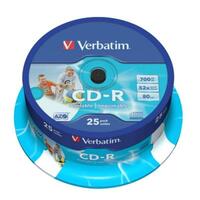 Printable CD-R Verbatim 43439 700 MB 52x 25 stk 700 MB