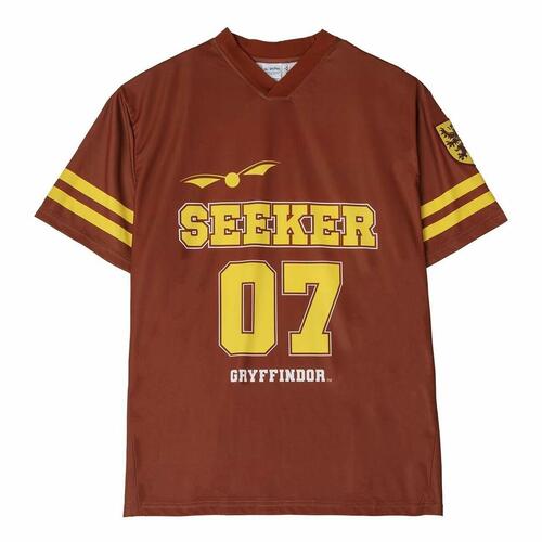 Kortærmet T-shirt Harry Potter Gryffindor Rød L