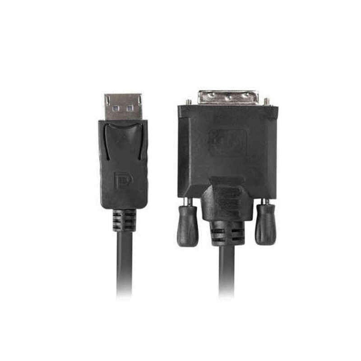 Lanberg DisplayPort til DVI-kabel, 1,8 m - sort billede
