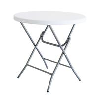 Sammenklappeligt bord Hvid HDPE 80 x 80 x 74 cm