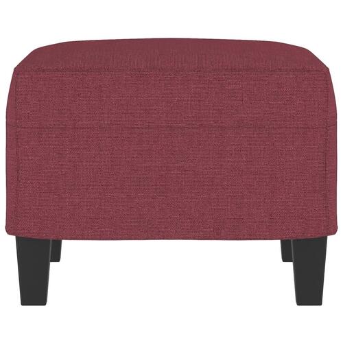 Fodskammel 60x50x41 cm stof vinrød