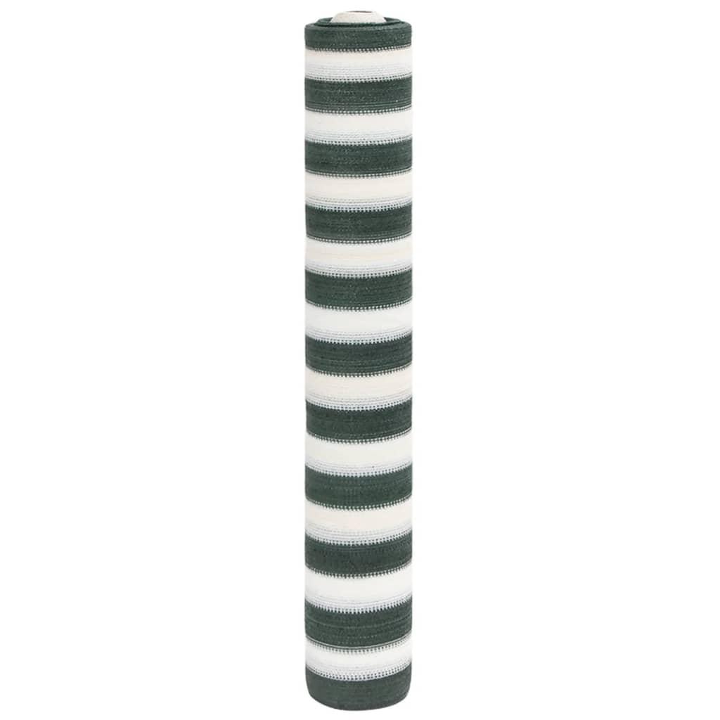 Afskærmning 1,2x25 m 75 g/m² HDPE grøn og hvid