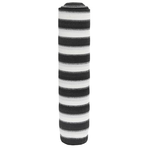 Afskærmning 1,8x10 m 150 g/m² HDPE antracitgrå og hvid
