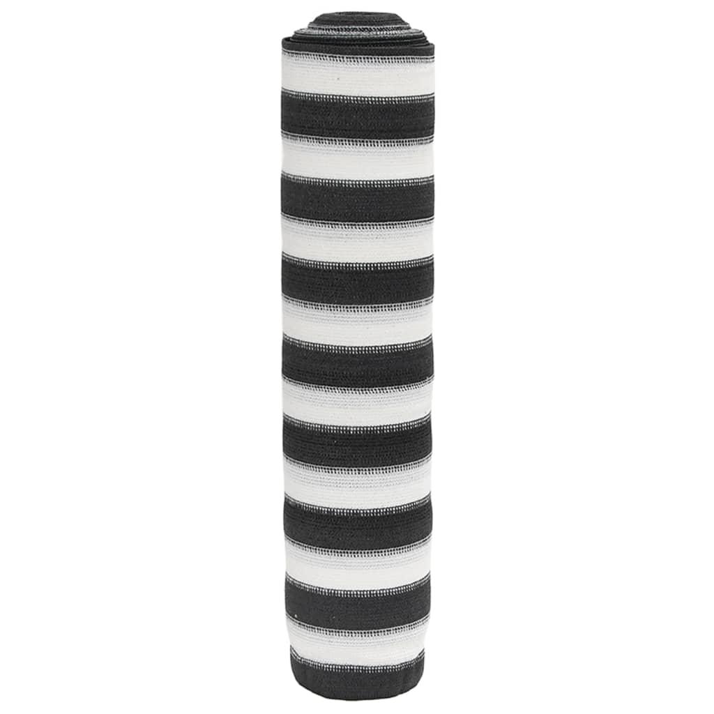 Afskærmning 1,8x10 m 150 g/m² HDPE antracitgrå og hvid
