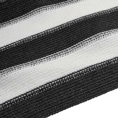 Afskærmning 1,8x10 m 150 g/m² HDPE antracitgrå og hvid
