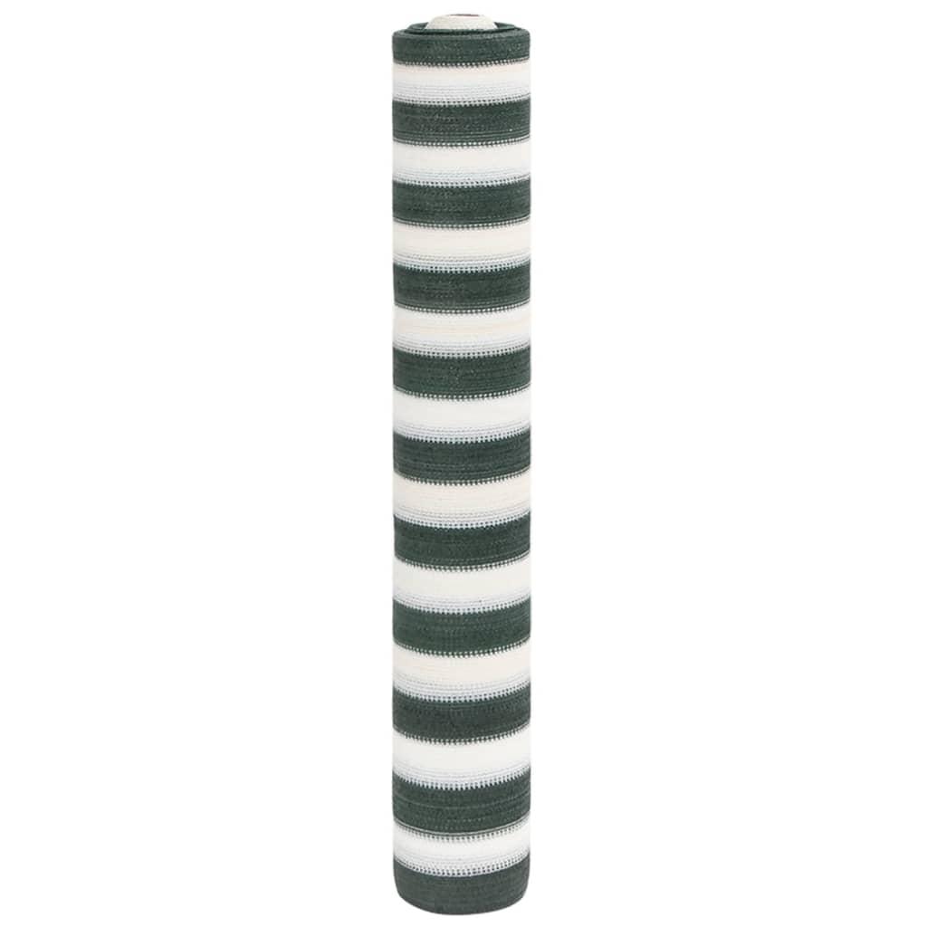 Afskærmning 1,8x25 m 75 g/m² HDPE grøn og hvid