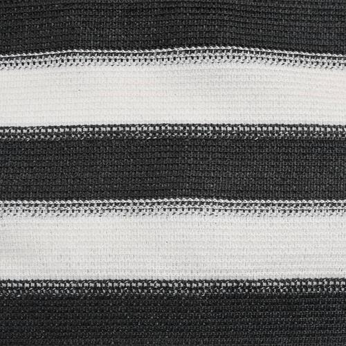Afskærmning 1x10 m 150 g/m² HDPE antracitgrå og hvid