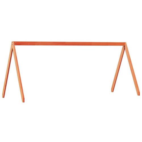Køjeseng med tag 75x190 cm massivt fyrretræ gyldenbrun