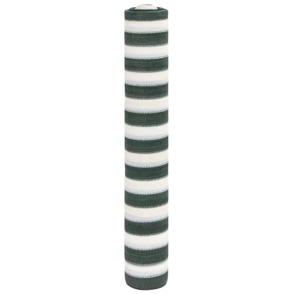 Afskærmning 1,2x10 m 75 g/m² HDPE grøn og hvid