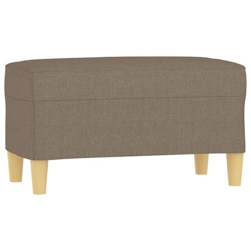 Bænk 70x35x41 cm stof gråbrun
