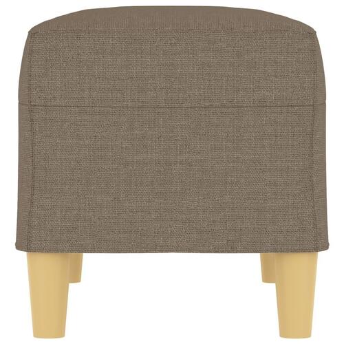 Bænk 70x35x41 cm stof gråbrun