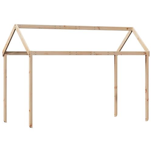 Køjeseng med tag 90x200 cm massivt fyrretræ