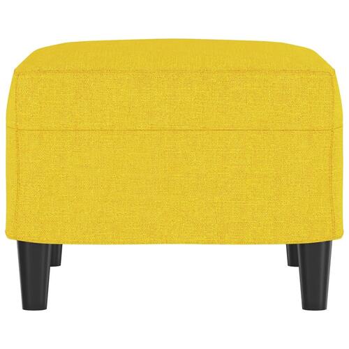 Fodskammel 60x50x41 cm stof gul