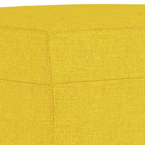 Fodskammel 60x50x41 cm stof gul