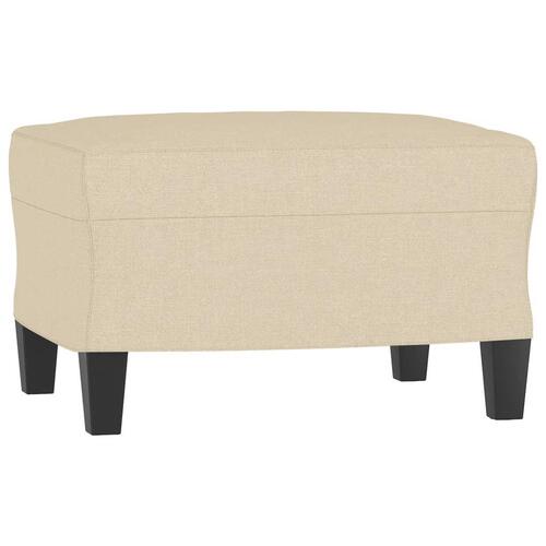 Fodskammel 60x50x41 cm stof cremefarvet