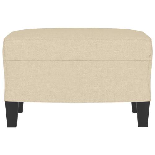 Fodskammel 60x50x41 cm stof cremefarvet