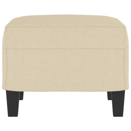Fodskammel 60x50x41 cm stof cremefarvet