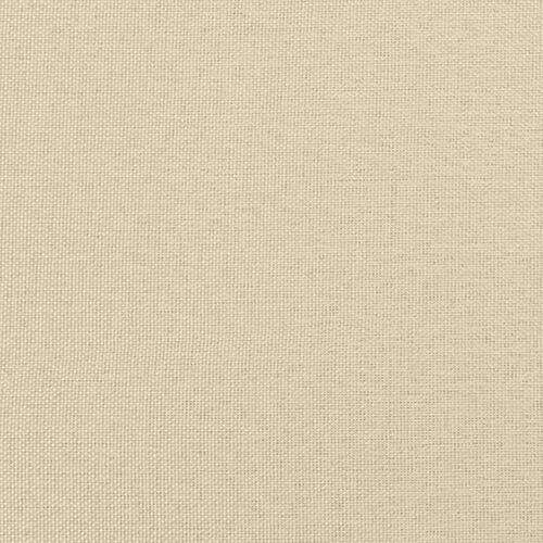 Fodskammel 60x50x41 cm stof cremefarvet