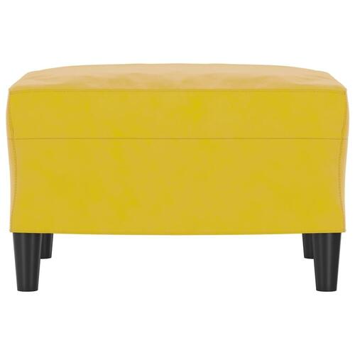 Fodskammel 60x50x41 cm velour gul