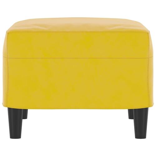 Fodskammel 60x50x41 cm velour gul