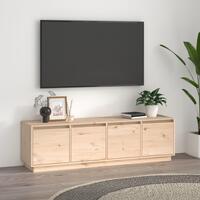 Tv-bord 156x37x45 cm massivt fyrretræ