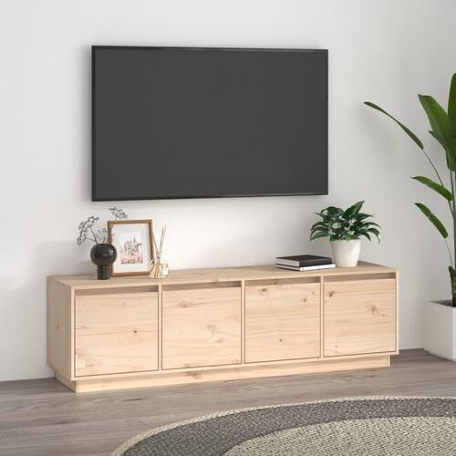 Tv-bord 156x37x45 cm massivt fyrretræ