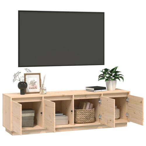 Tv-bord 156x37x45 cm massivt fyrretræ