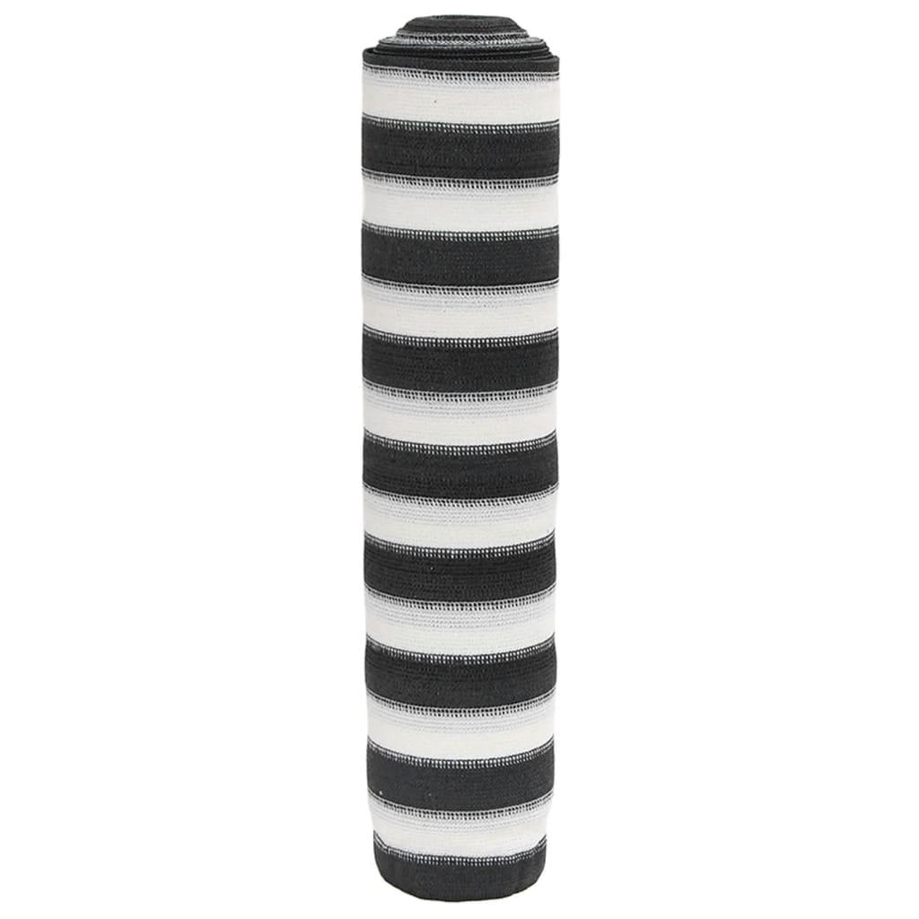Afskærmning 1,8x10 m 195 g/m² HDPE antracitgrå og hvid