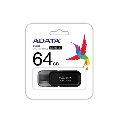 USB-stik Adata UV240 Sort 64 GB