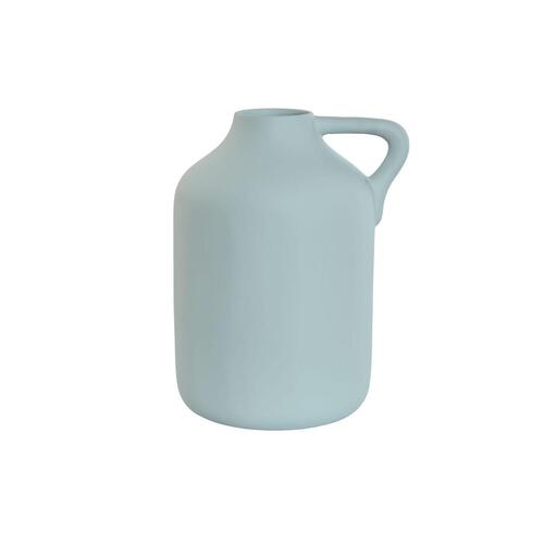 Vase Home ESPRIT Himmelblå Stentøj Traditionel stil 30 x 25 x 38 cm