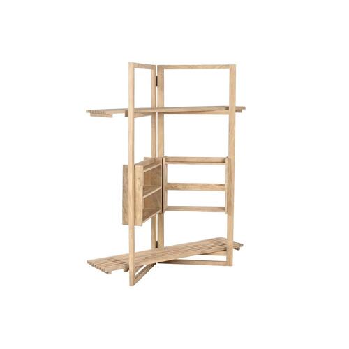 Hylder Home ESPRIT Natur Mangotræ Træ MDF 130 x 35 x 160 cm