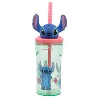 Kop med Sugerør Stitch Sweet 3D 360 ml