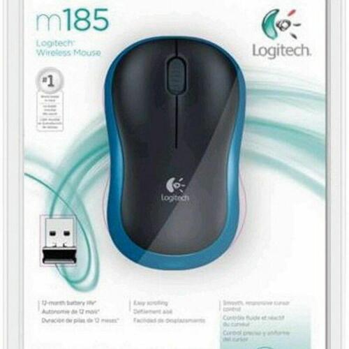 Mus Logitech LGT-M185B Blå Sort/Blå