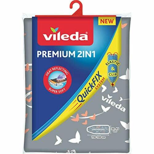 Cover Til Strygebræt Vileda 163229 Premium 2-i-1 Grå (130 x 45 cm)