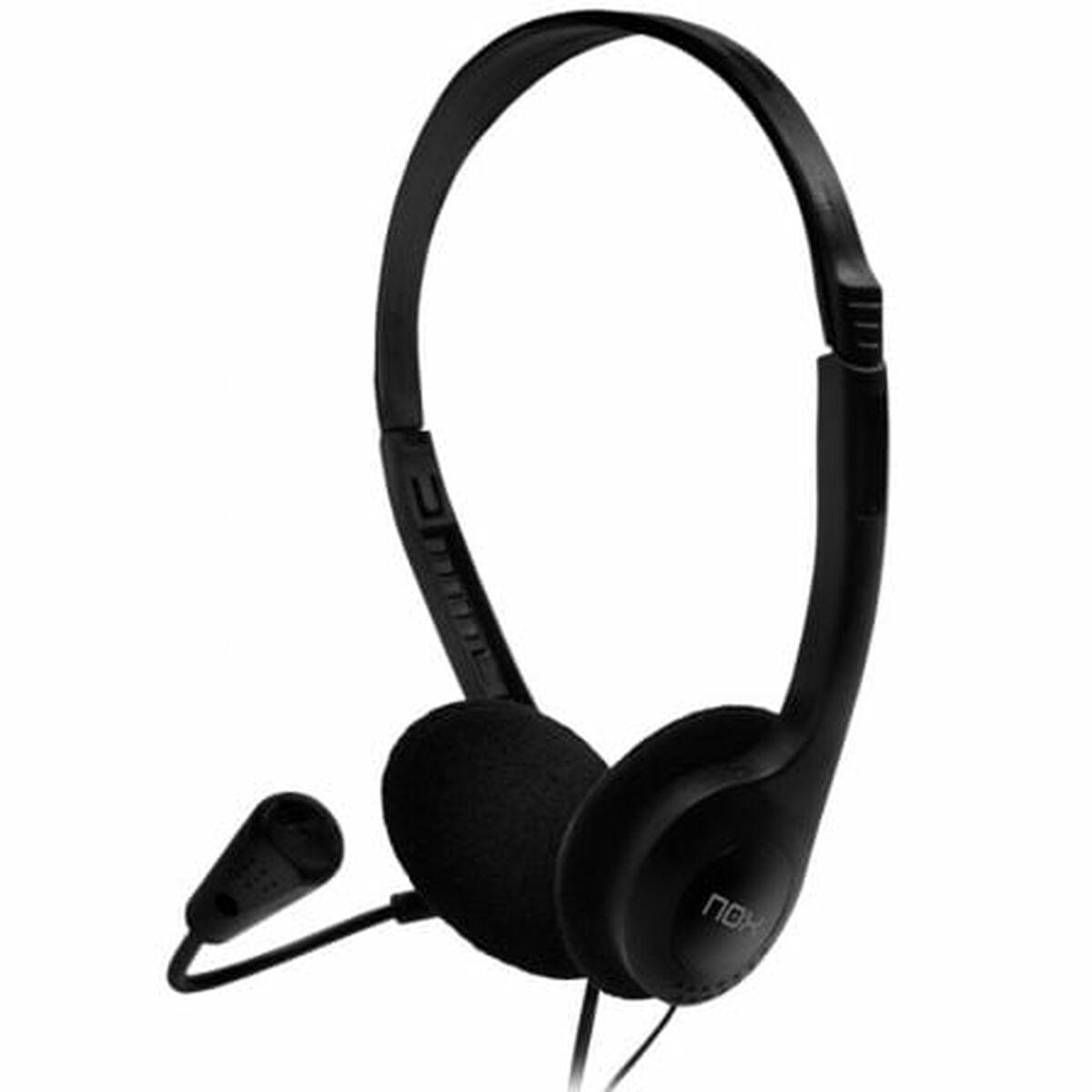 Nox-Xtreme Voice One headset med mikrofon - Sort