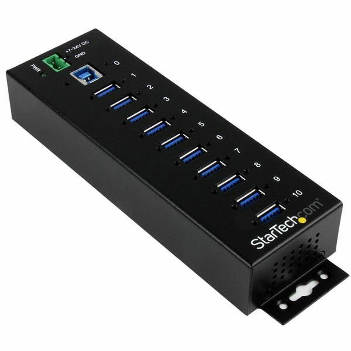 Startech USB 3.0 hub - 10 porte, sort (ST1030USBM)