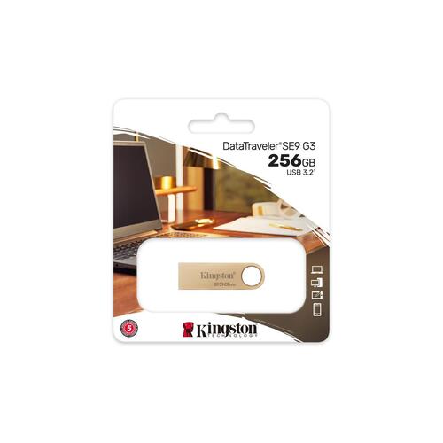 USB-stik Kingston DTSE9G3/256GB 256 GB Gylden