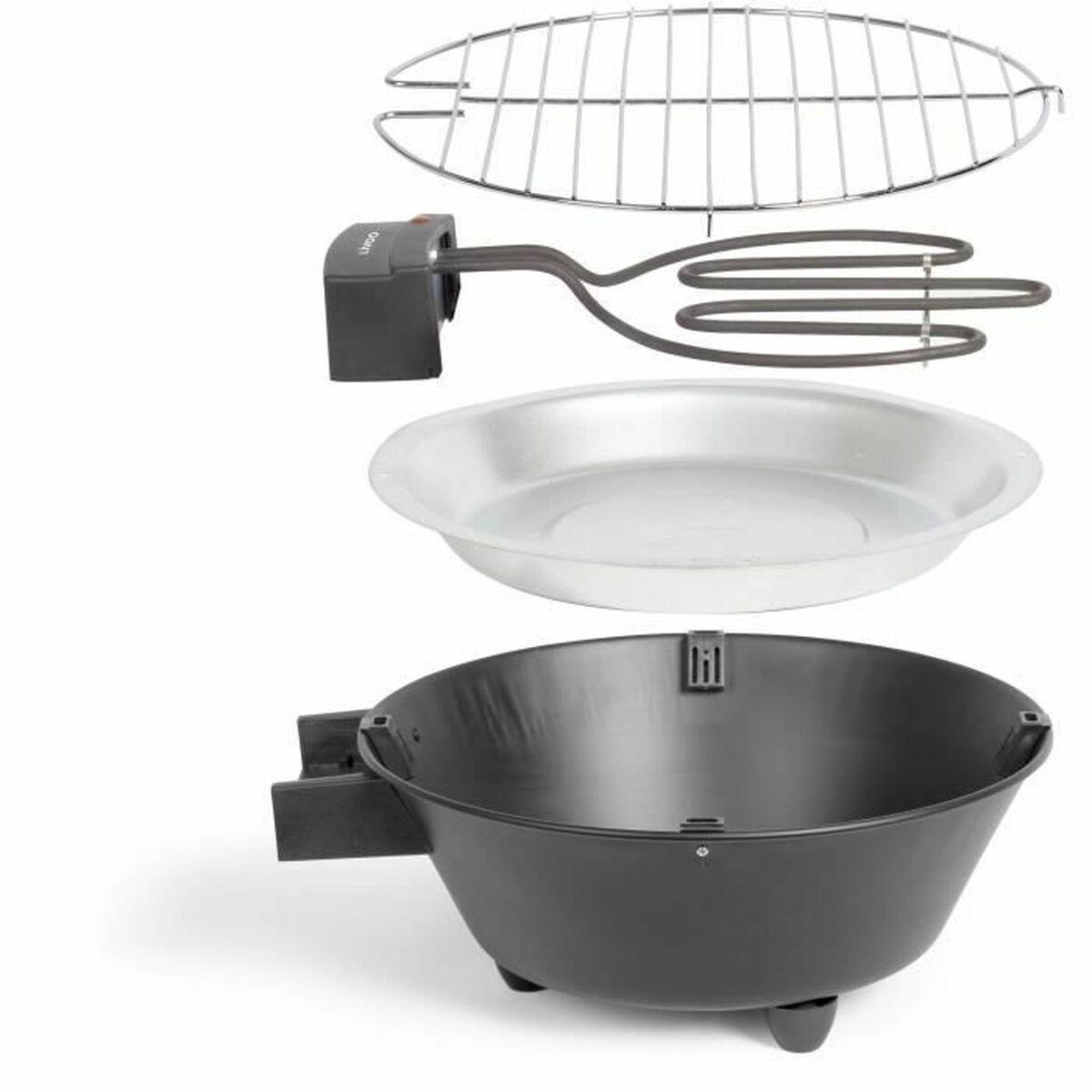 Elgrill Livoo DOC267 1250 W - cirkulær bordgrill, sort