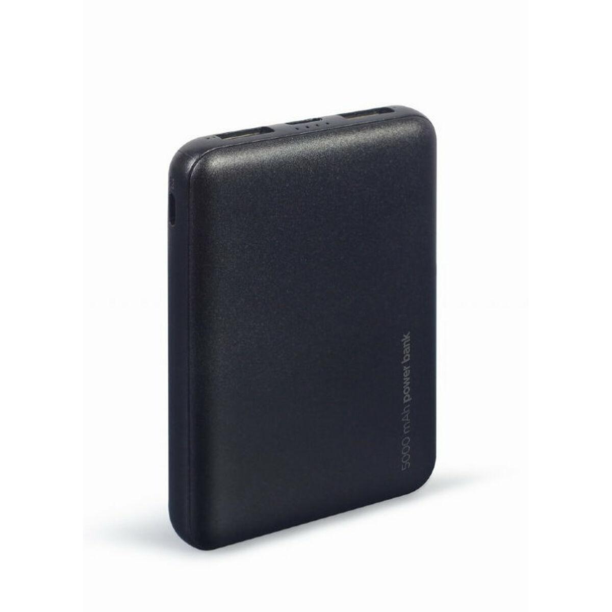 GEMBIRD powerbank 5000 mAh - sort, 2x USB + USB-C